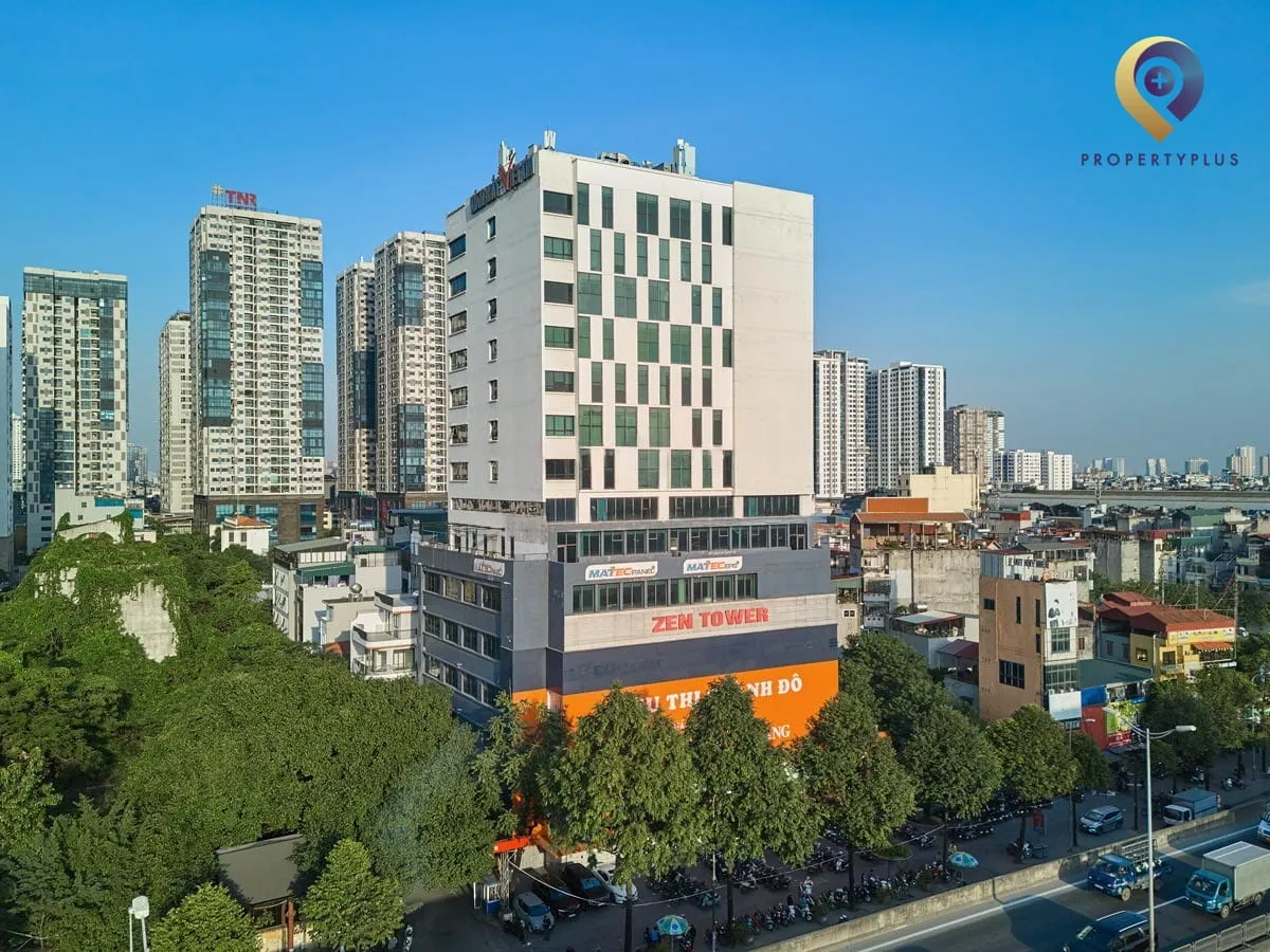 ZEN Tower building exterior overview in Thanh Xuan, Hanoi.